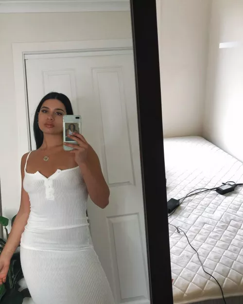 Braless in white by brittxteasex