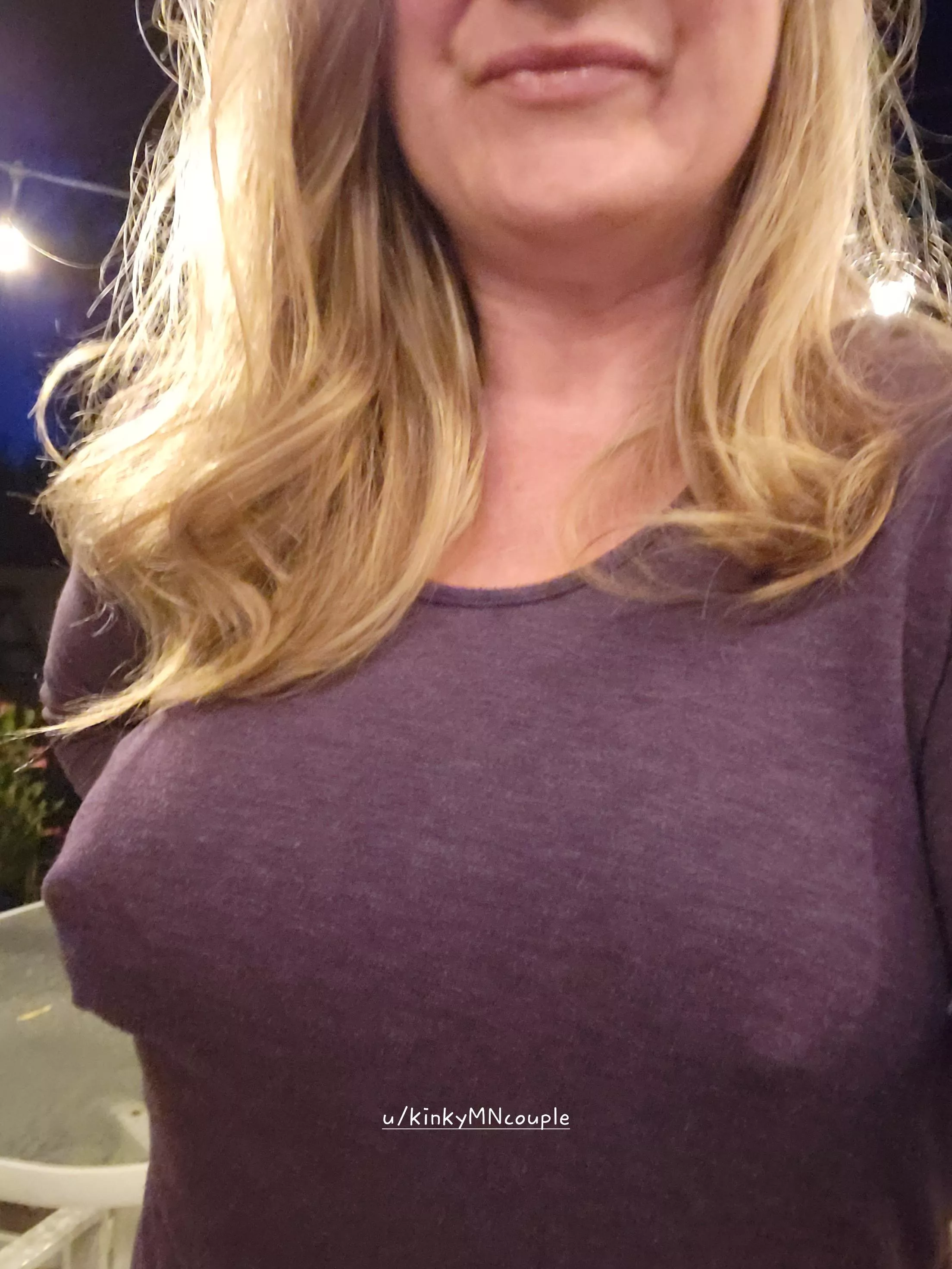 Braless on the patio! Who's bringing me a beer? posted by kinkyMNcouple