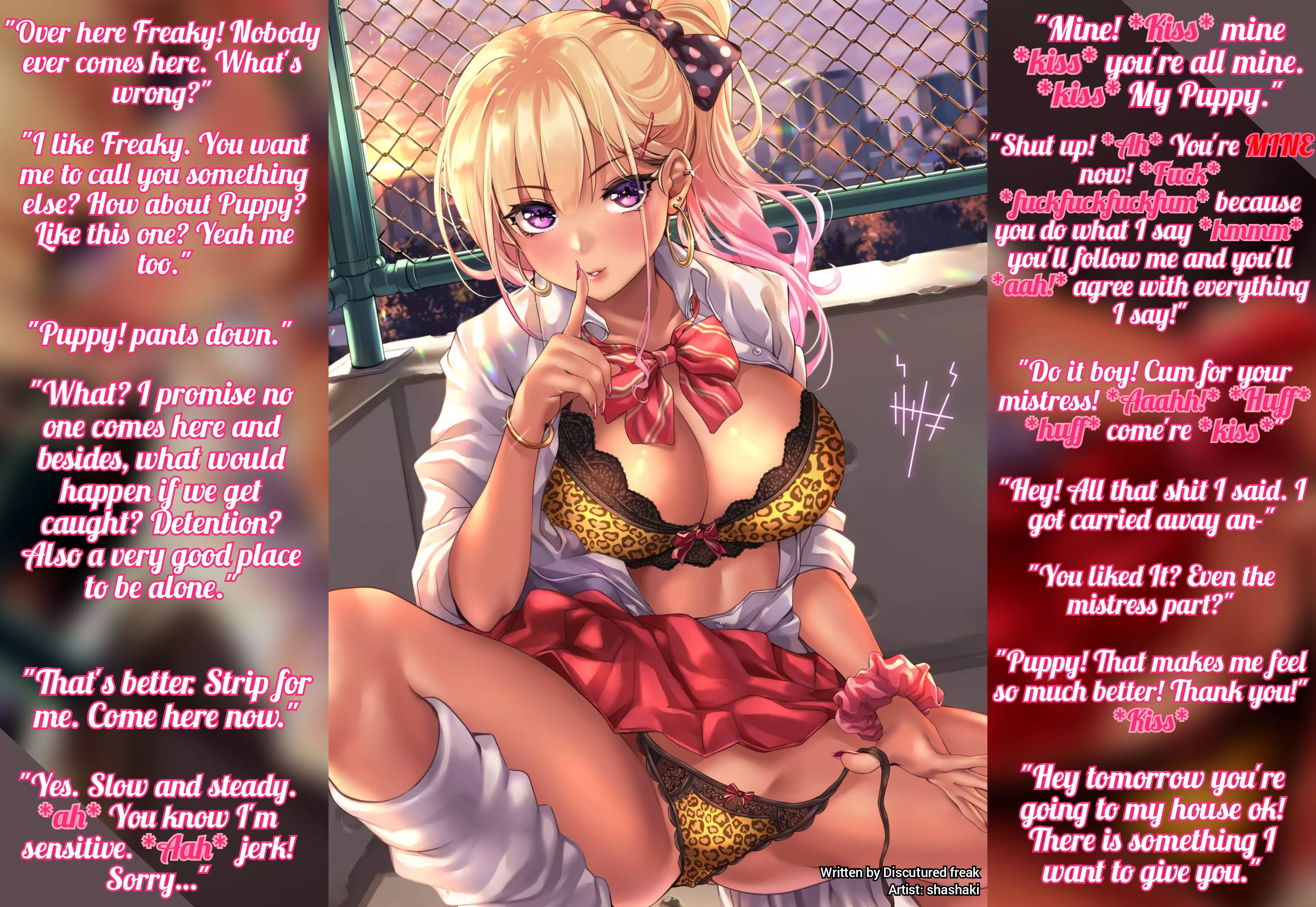 Bratt Loves The Freak part 2 [F4M] [Popular girl] [pet play] [femdom] [vaginal] posted by discutured_freak