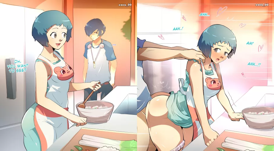 Breakfast with Fuuka by VampireQueenDespair