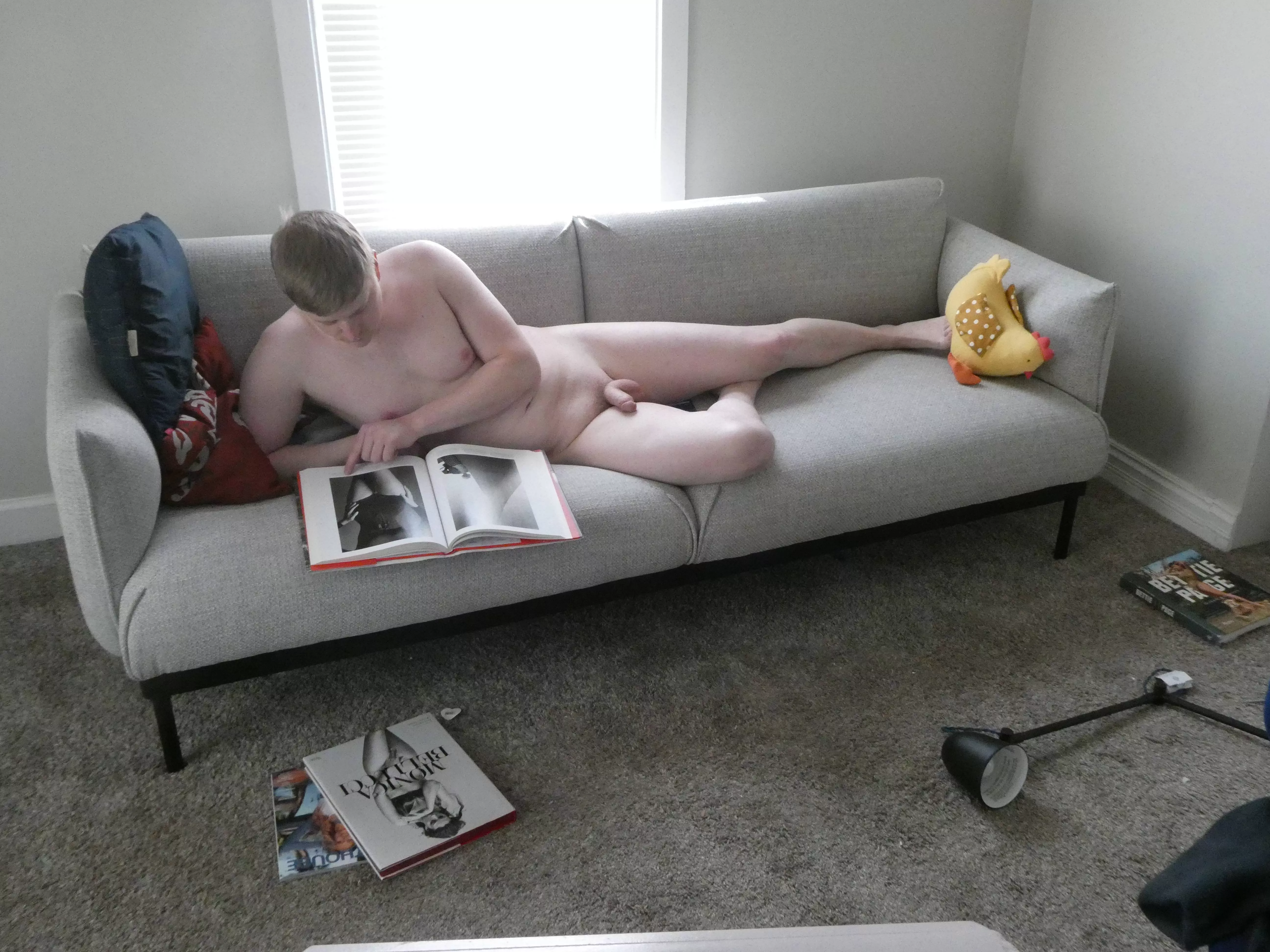 Breaking in my new couch posted by Body-Centered-Cubic