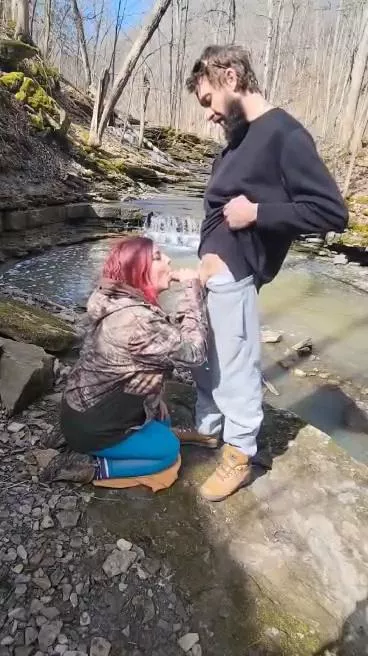 Breaking up our hike with a little bit of head 😇😋 posted by SugarBellz