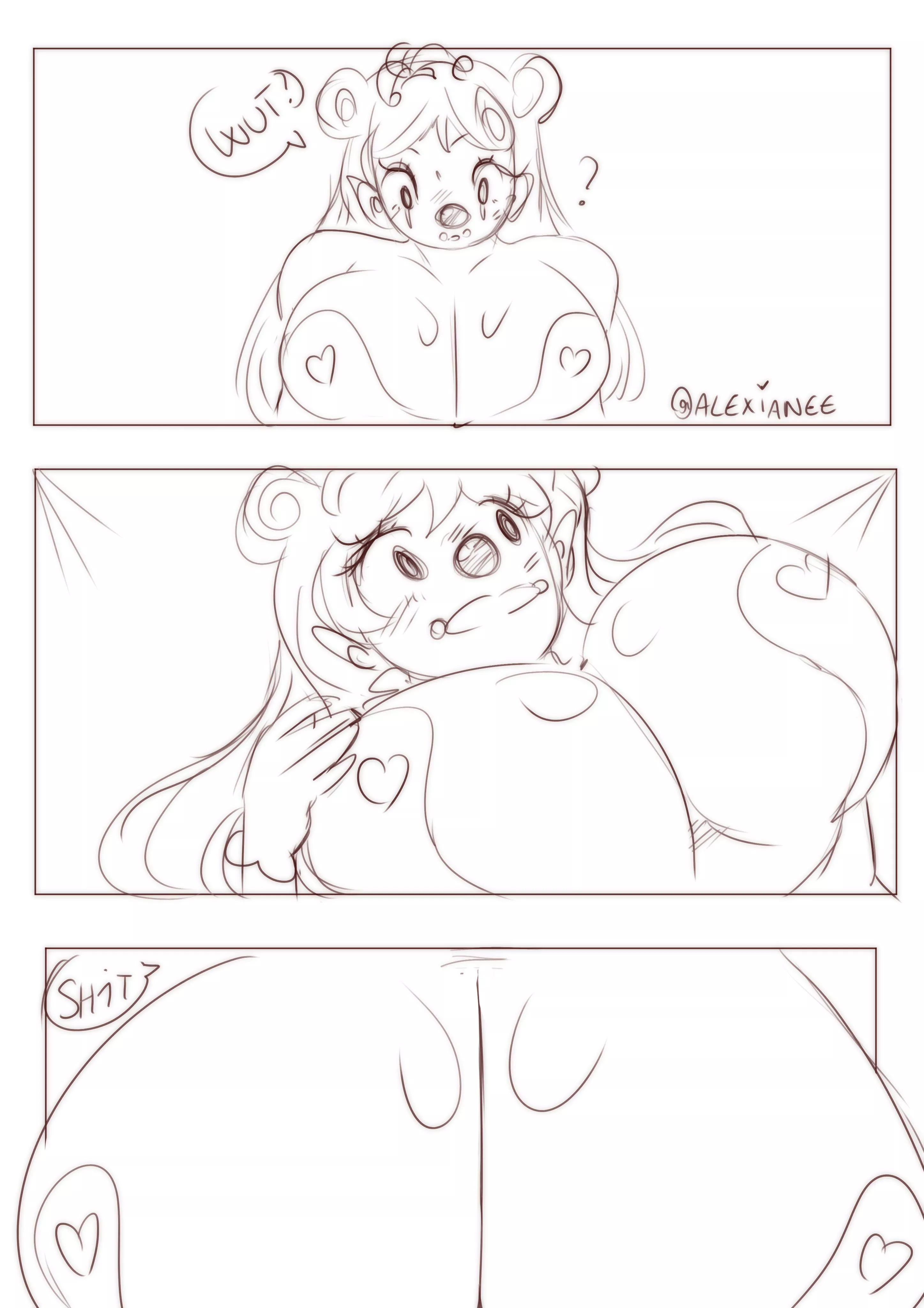 Breast Expansion with my honk o.c posted by Alexianee