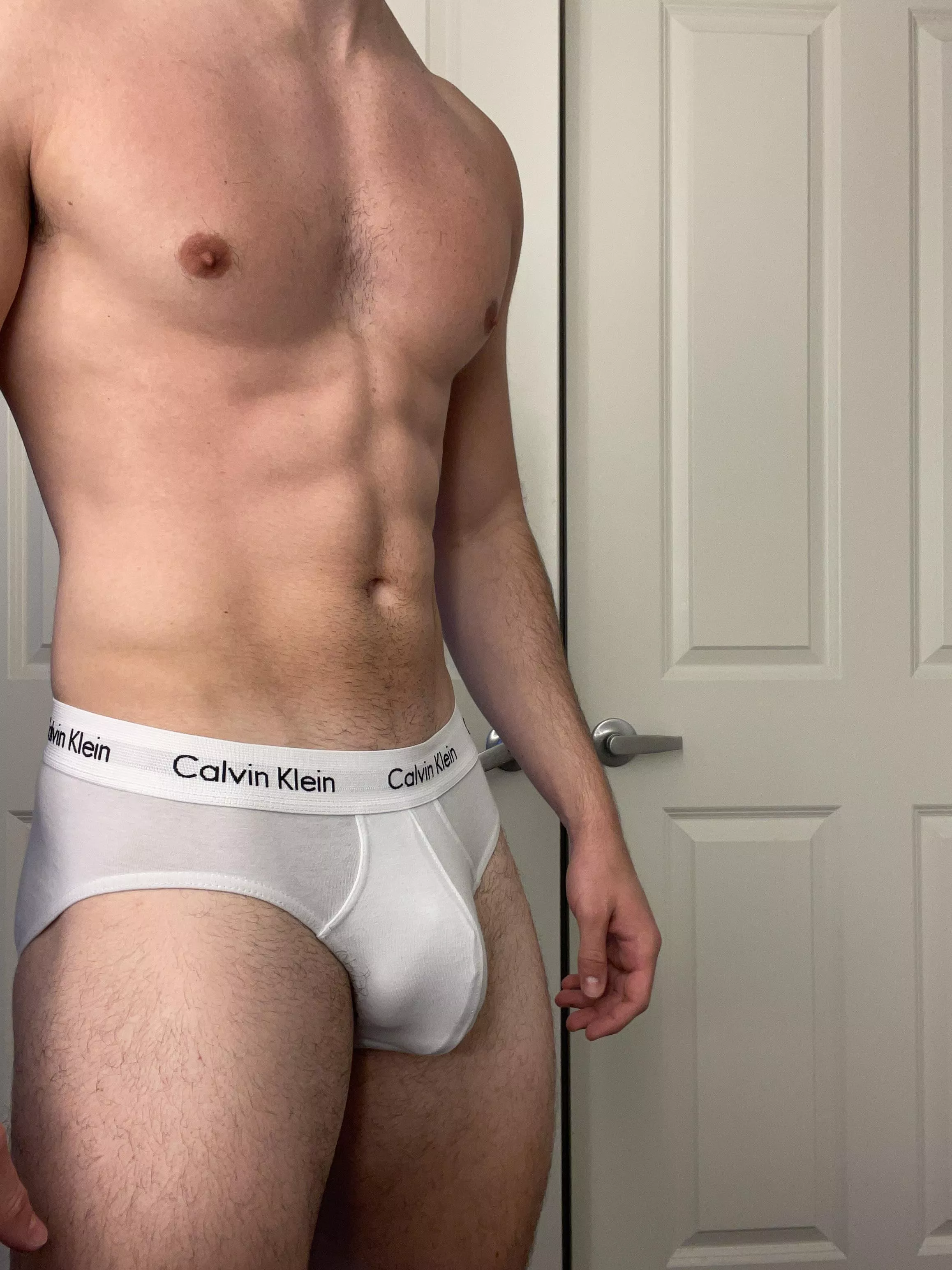 Briefs can barely contain the package 😓 DMs open if you want to see a bwc posted by n_mercer8536_
