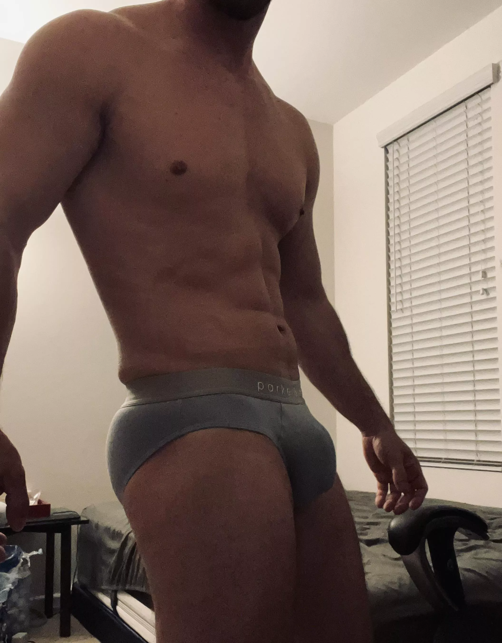 Bulge in briefs posted by OCtrainer