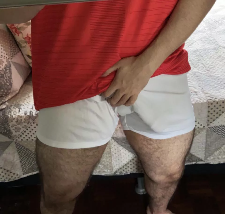 Bulges in white shorts are the best posted by Resident-Program-791