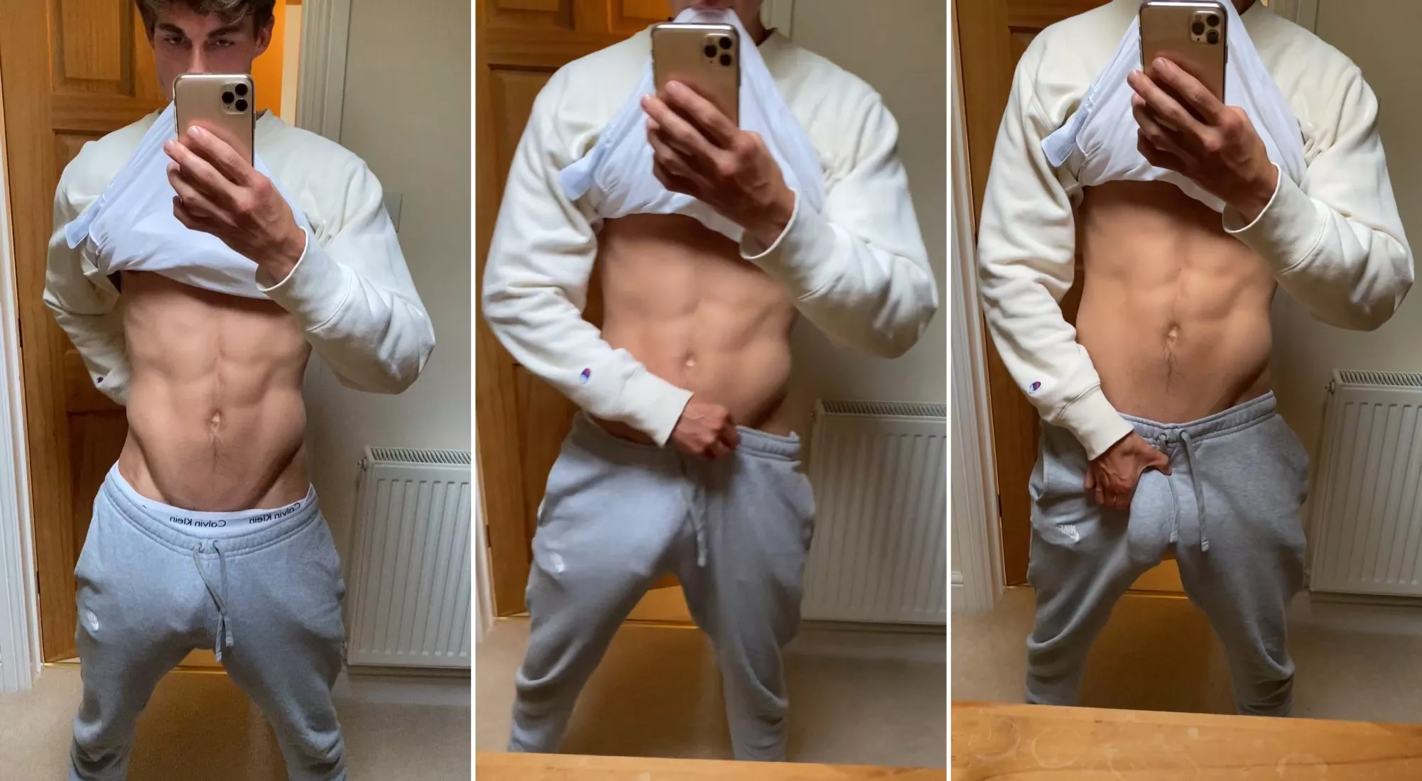 Bulging in my grey sweatpants posted by markus-3am