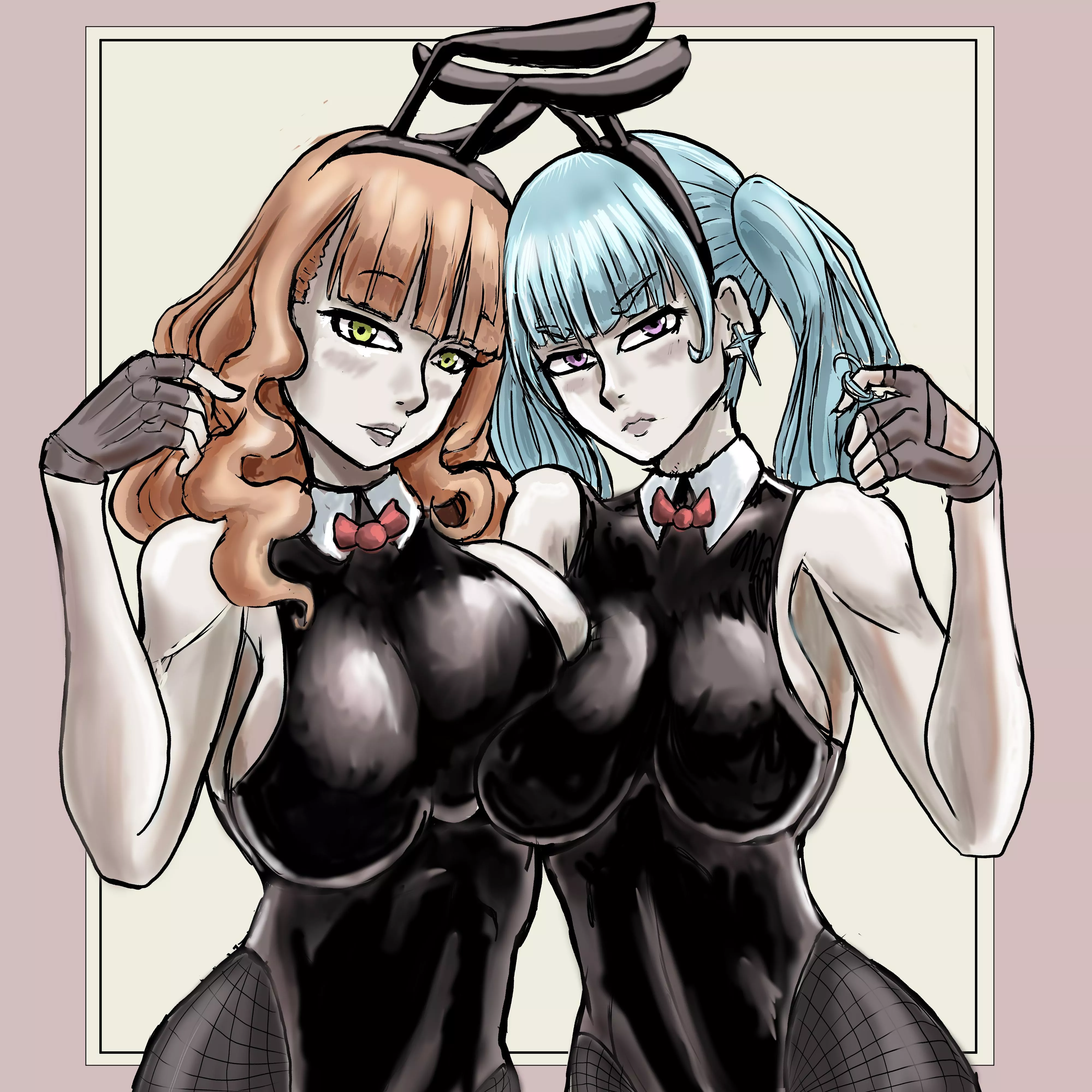 Bunny girl Mimosa and Noelle (By me) posted by Do-Chan-Knigtho