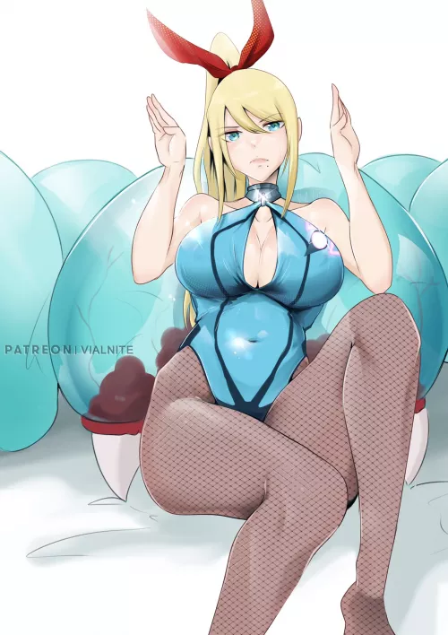 Bunny Girl Samus Resentment (Vialnite) [Metroid] by sequence_string