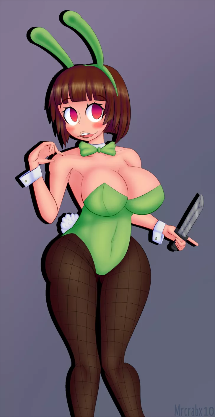Bunnygirl Chara (Mrcrabx10) [Undertale] posted by DeathMachineAX