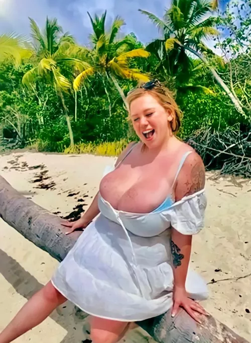 Burnt melons on the beach by skipstoneonglasslake