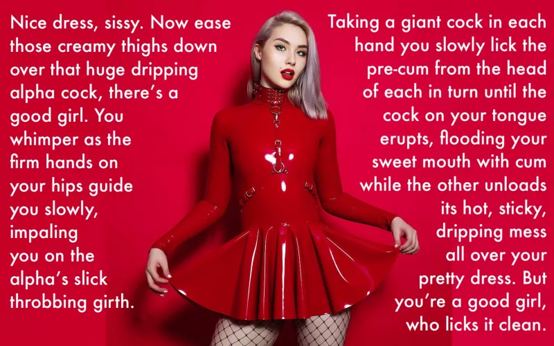 But you're a good girl, who licks it clean. by Rubber_Socks