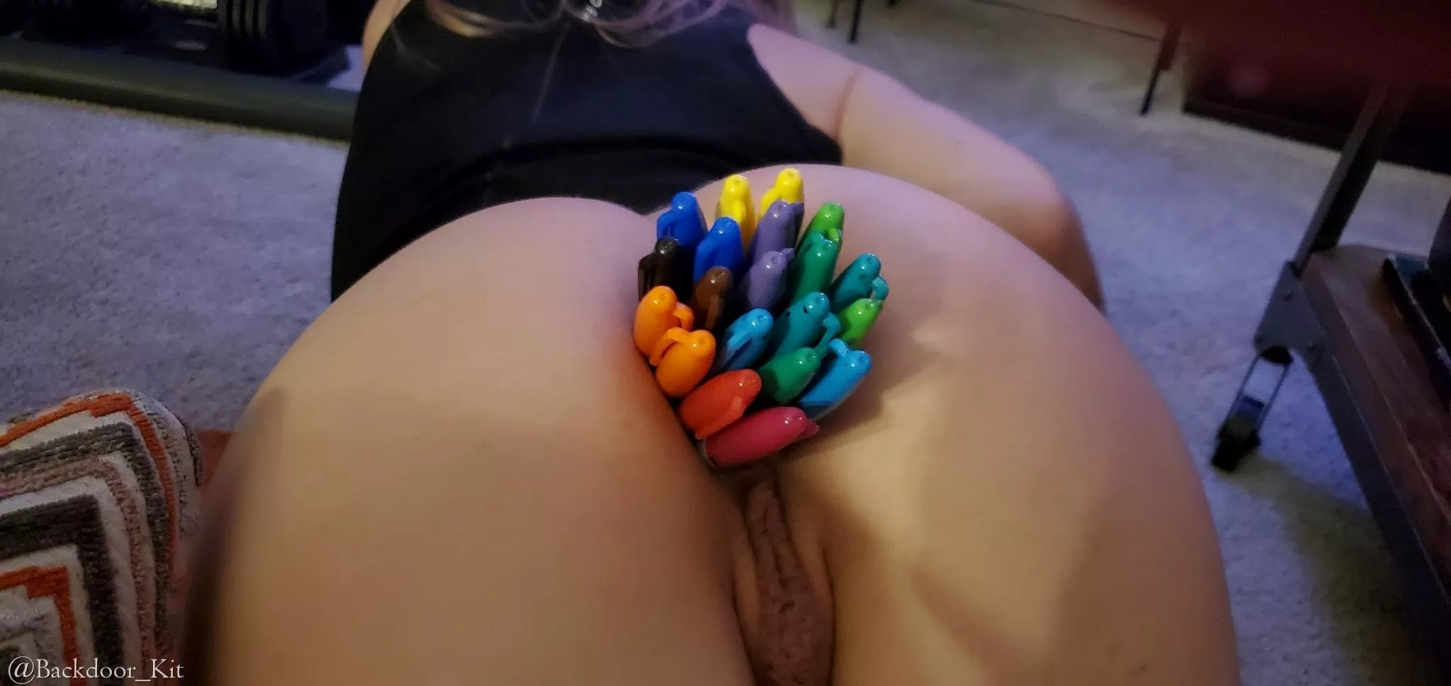 Butt Sharpie Challenge Day 20! Twenty! oof, never thought I would make it this far, def feeling FULL! posted by Backdoor_Kit