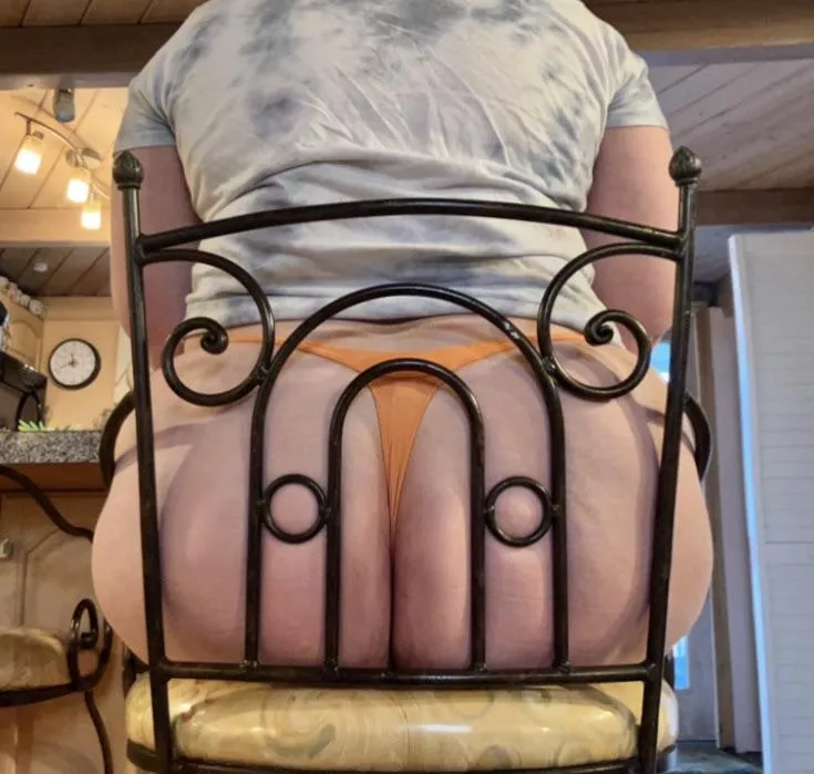 Butt wider than the chair posted by myfatblondegf
