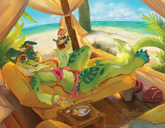 Cabana Paradise (By myself SixthLeafClover) by sixthleafclover