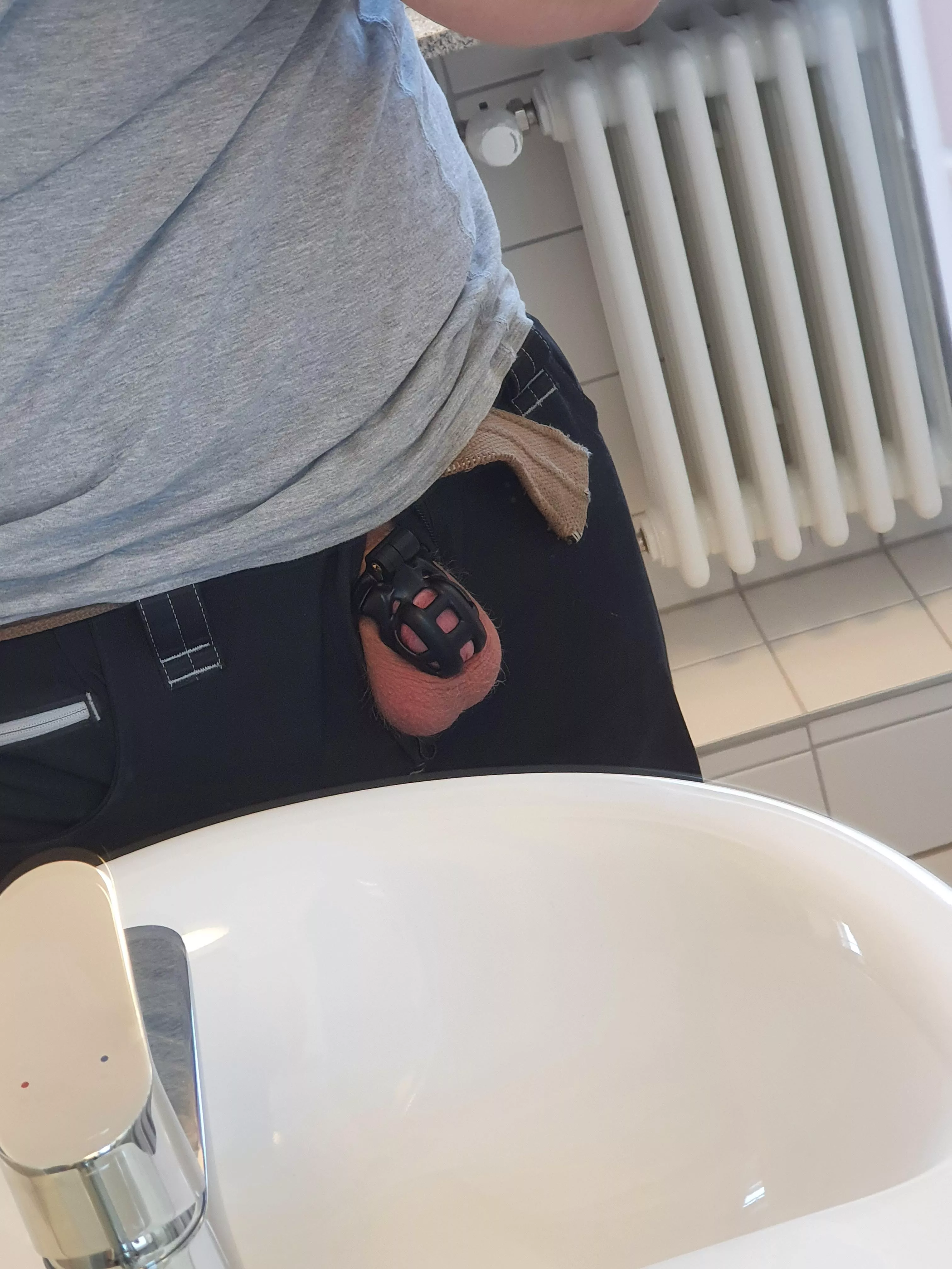 Caged at work posted by davsw69