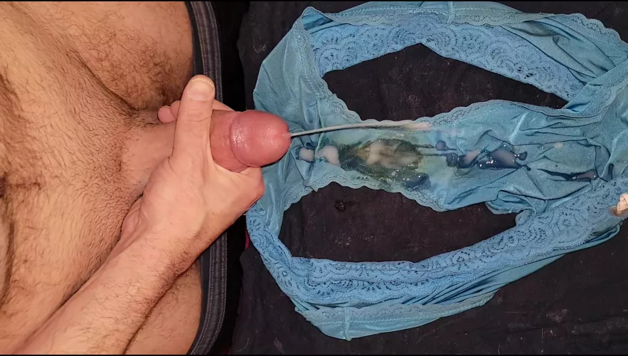 Came twice in a row in these very dirty panties - Album and video in comments by smalldickhubby2020