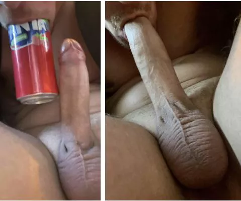 Can 18cm girth vs 11,9cm girth! Measured with my own mouth 😅🙈 wish I had more girth! But I[m] love being the thing thin dick in comparisons! posted by knutknut585