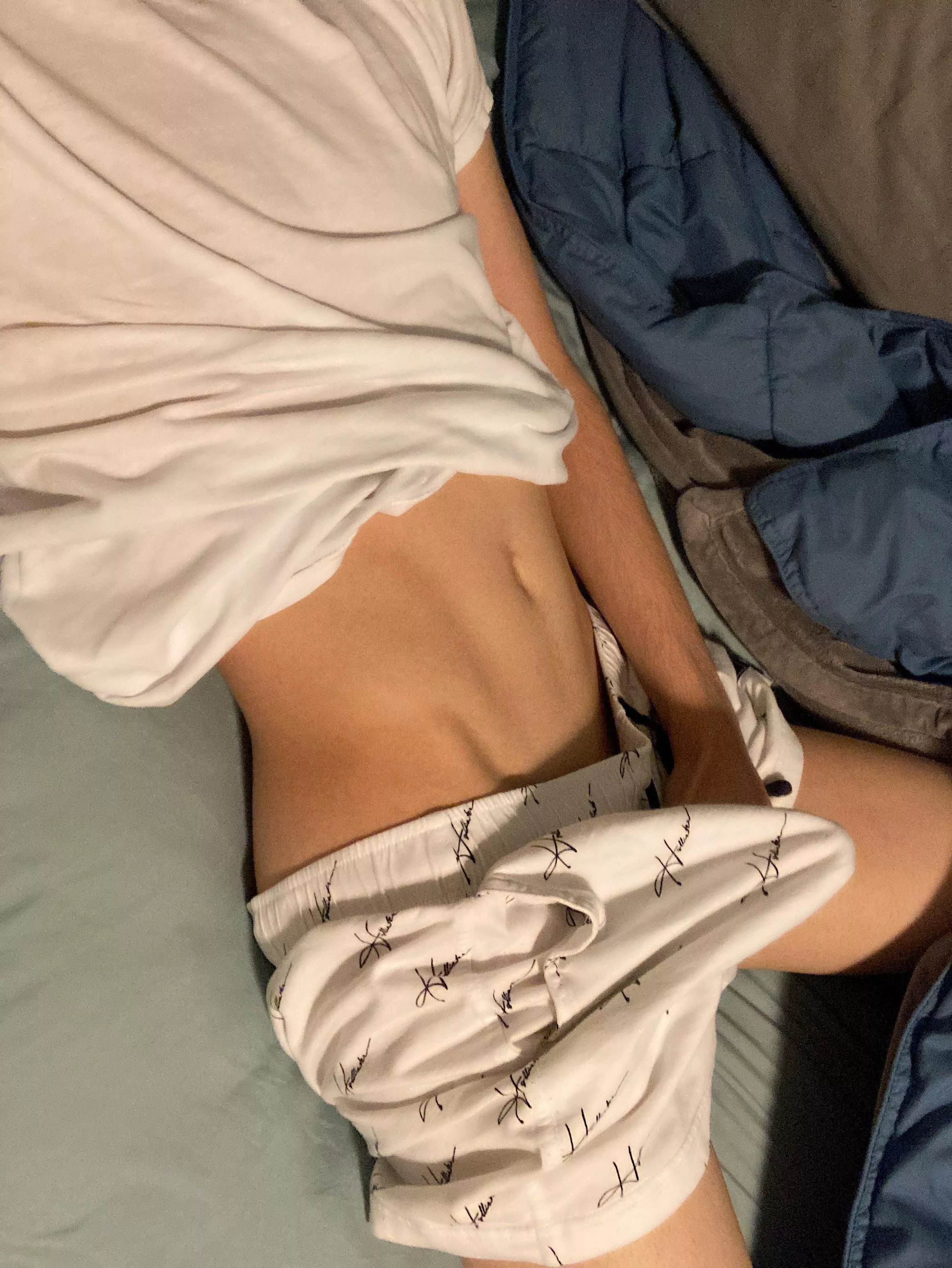 Can I get a volunteer to put their hand in my shorts please? 🥺 posted by tlupinex