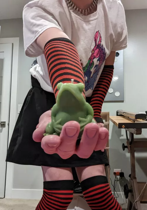 Can I offer you a frog candle in these trying times? by Da_Jiff