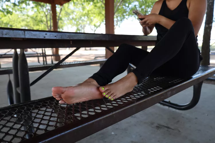 Can I relax at the park a bit??? Come join me!!! by FootsieMami69