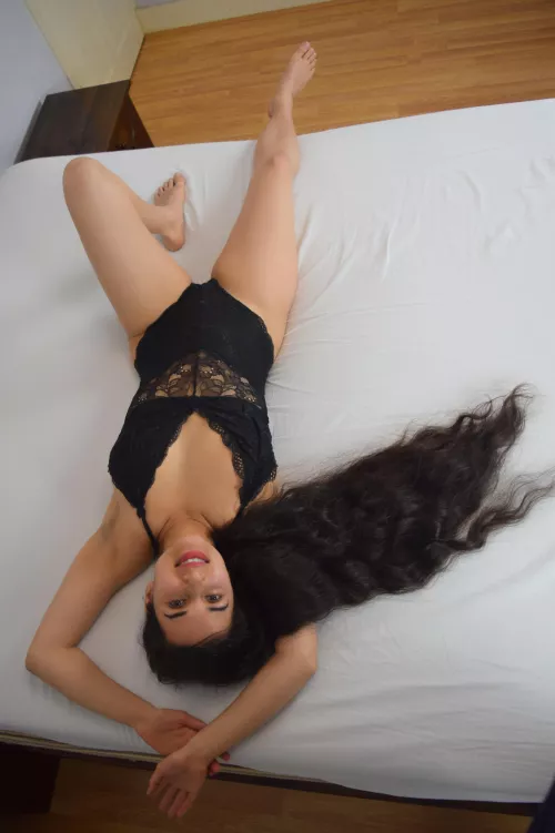 Can my long hair and big smile entice you to fill me up with your hot cum? 💦🥰 by Terrible_Fisherman_4