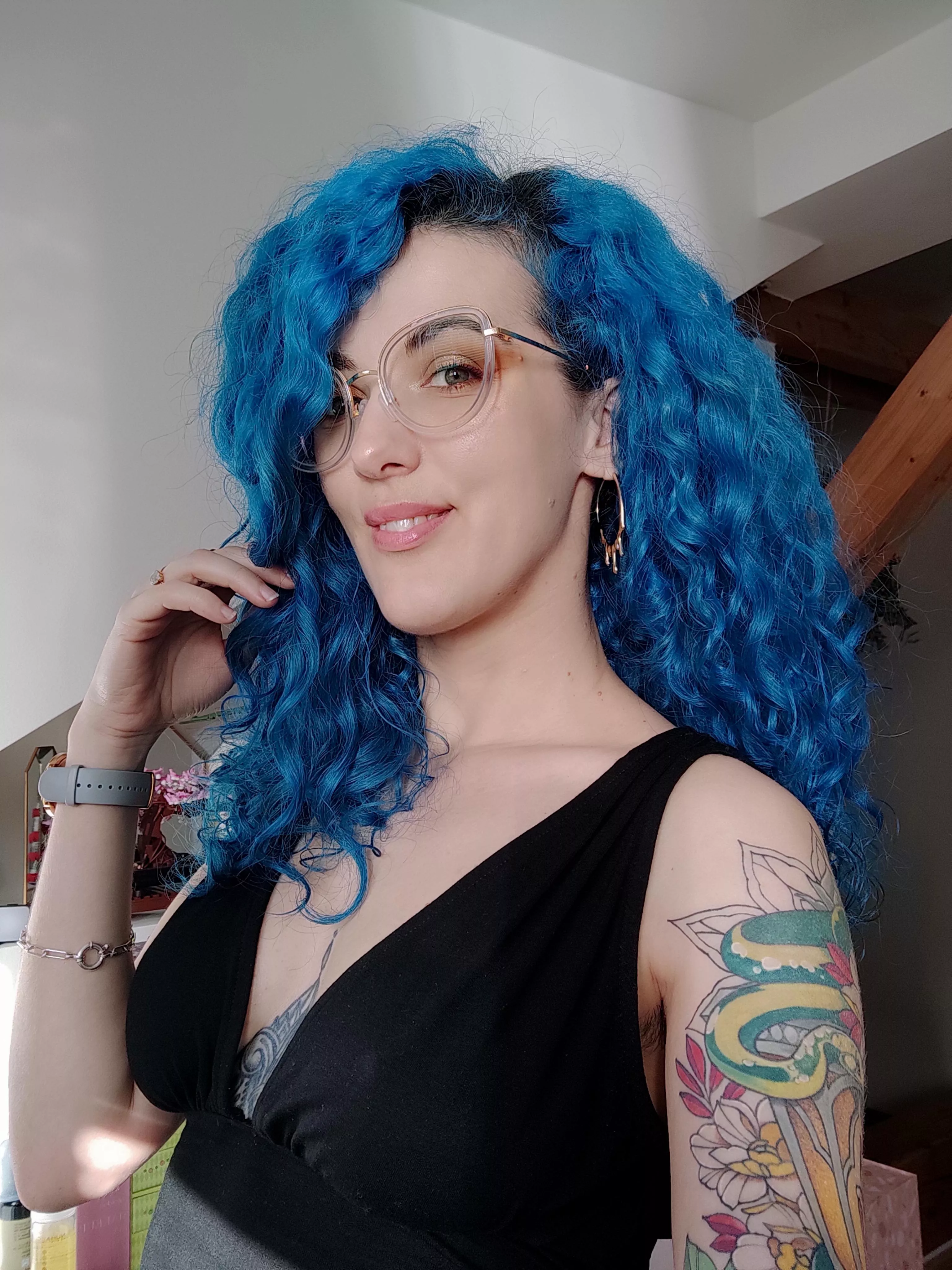 Can you believe I used to be self-conscious because kids would make fun of my hair at school? posted by Haelle