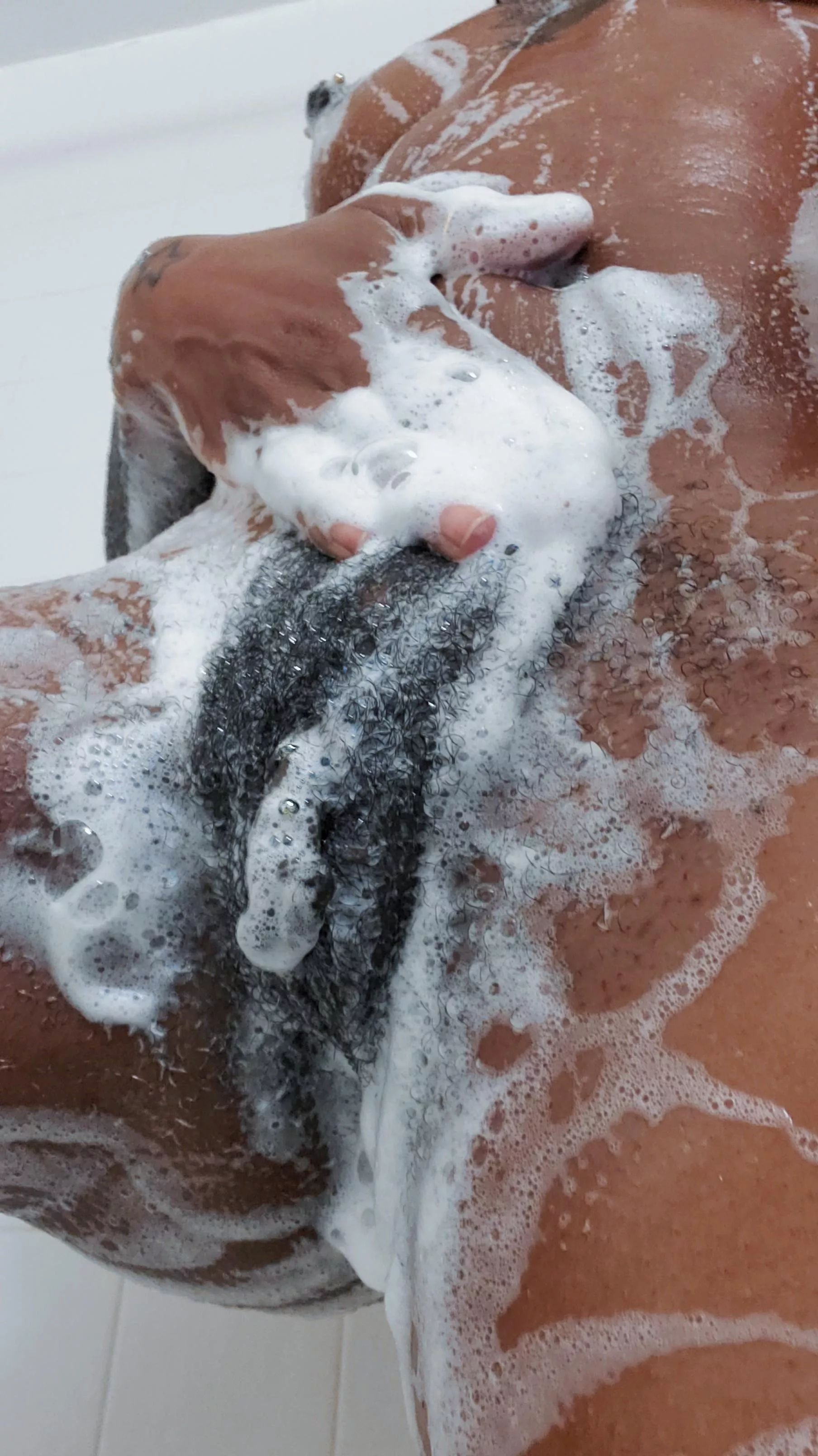Can you help me wash the soap off my hairy chocolate pussy? posted by sobombeh