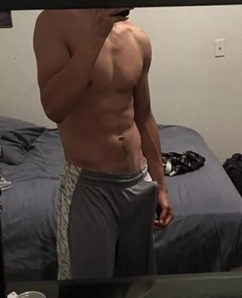 Can you see it thru my shorts? (NSFW) by HungBBoy