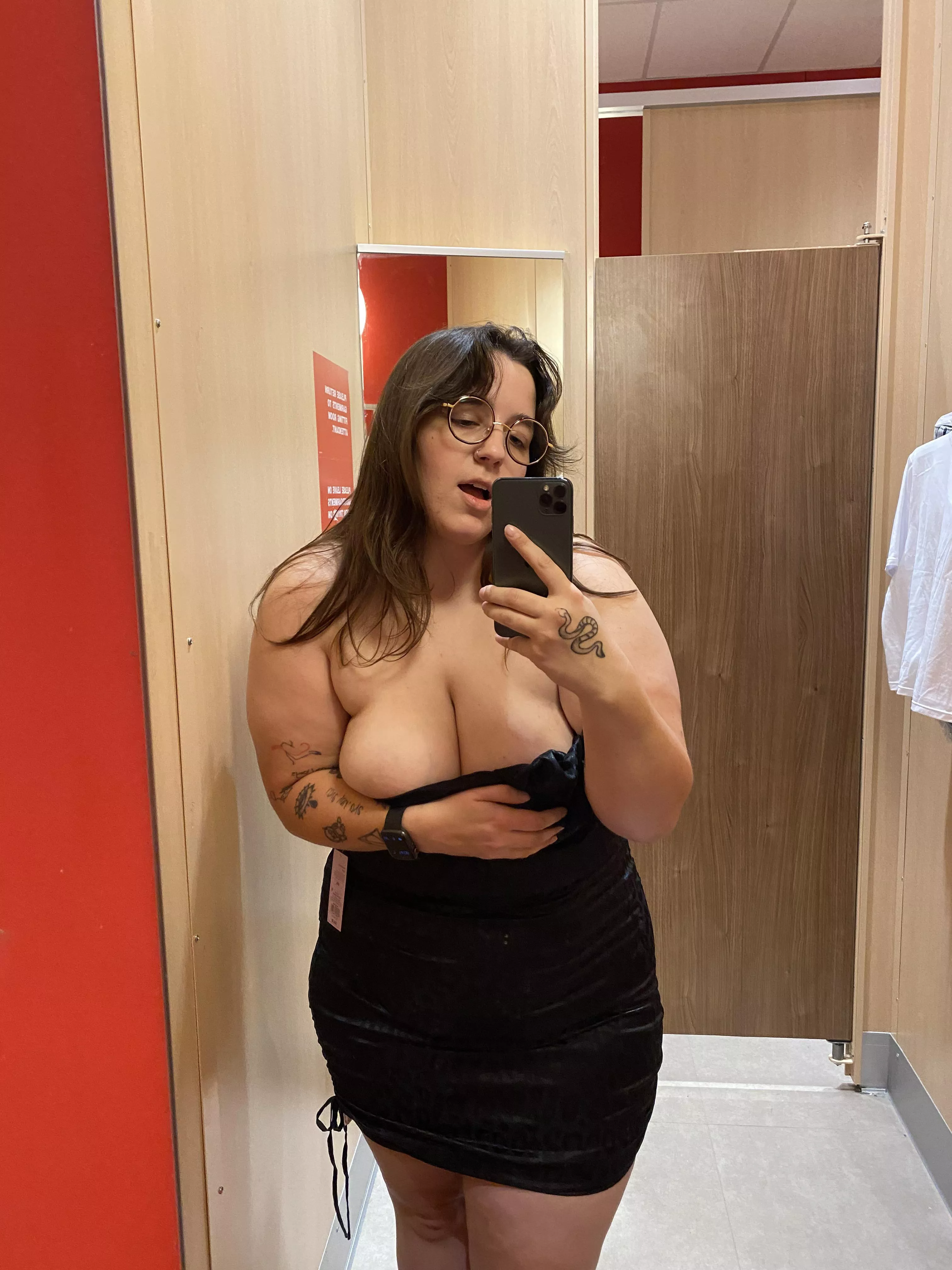 can’t even fit my natural juicy tits into the dress 🙈 posted by sleepy-sofia