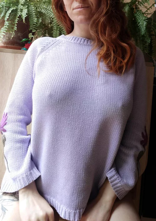 can't even wear a sweater with nothing underneath without them poking through by _StarSpirits