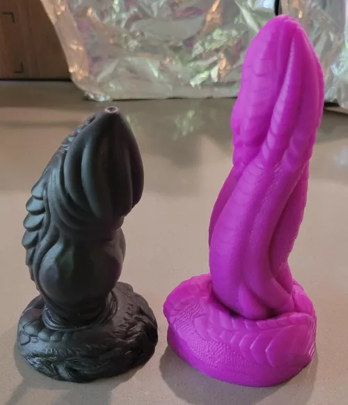 Can't wait to try my new toys! Apollo and Orochi 🤤 (both s/f) by TheLadySis