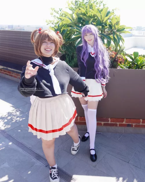Cardcaptor Sakura Cosplay 🌸 | thetkennedy as Sakura, 1greenemerald as Tomoyo by thetkennedy