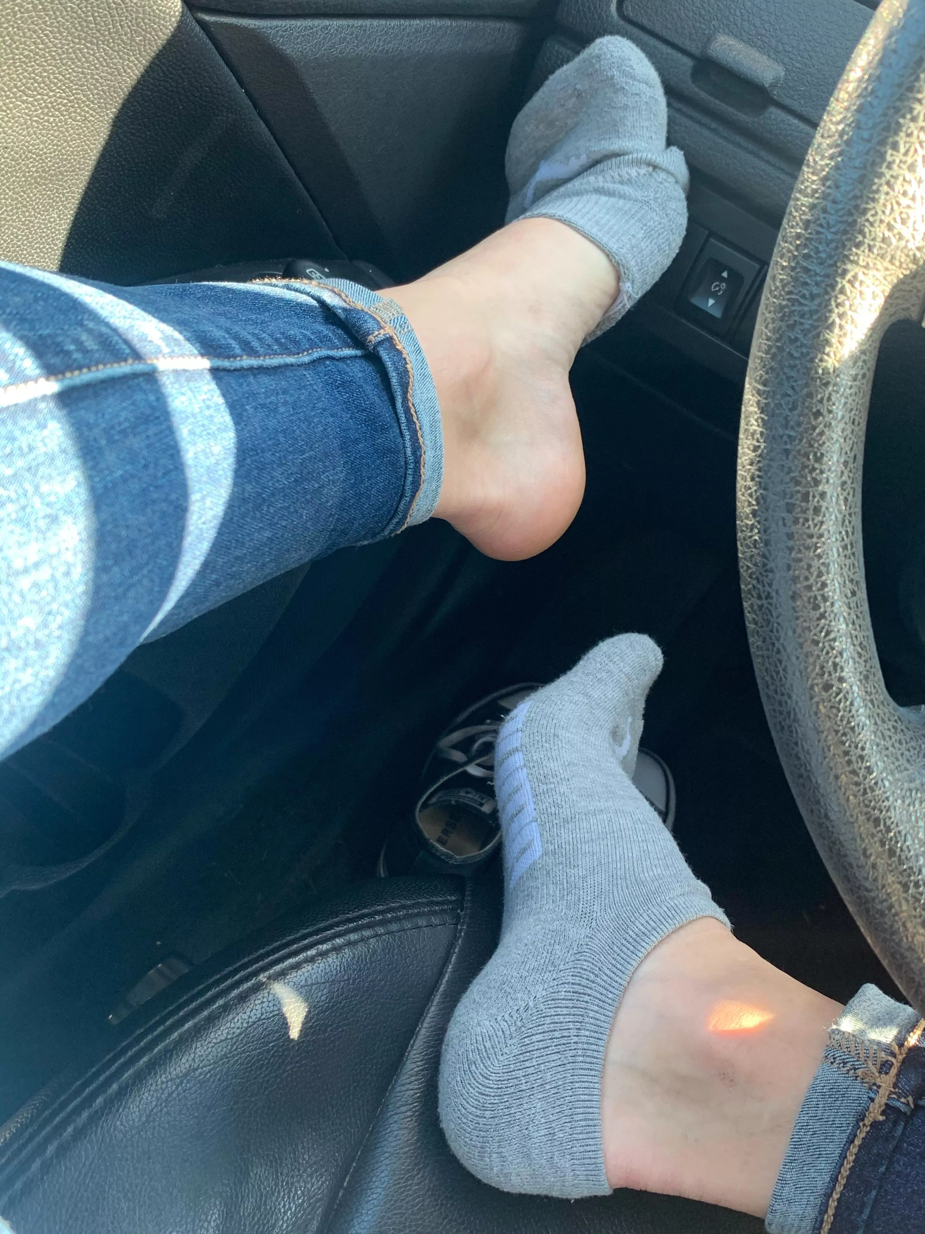 Care to help me finish taking my sock off? posted by JackiesCuteFeet