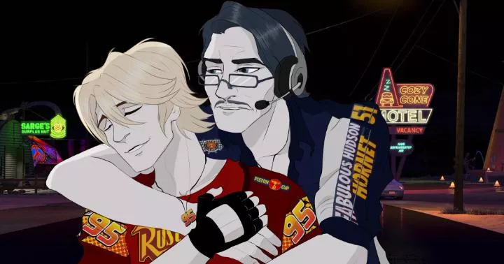 [Cars] Lightning McQueen X Doc Hudson posted by elishash