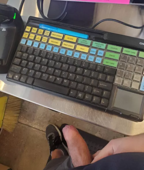 Cashiering with my dick out 😅 by stevenidol