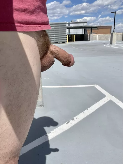 Casting shadows in the parking lot by Bigheadtool