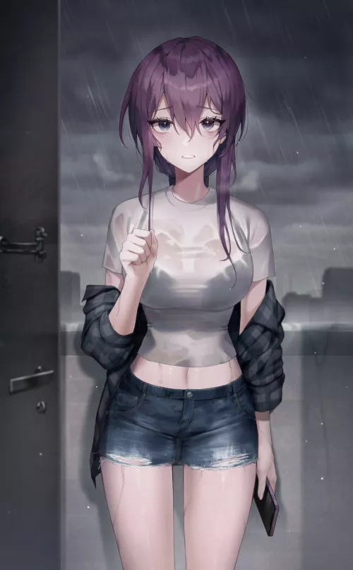 Caught In The Rain Needing Shelter (Luxiel ) [Original] by sequence_string