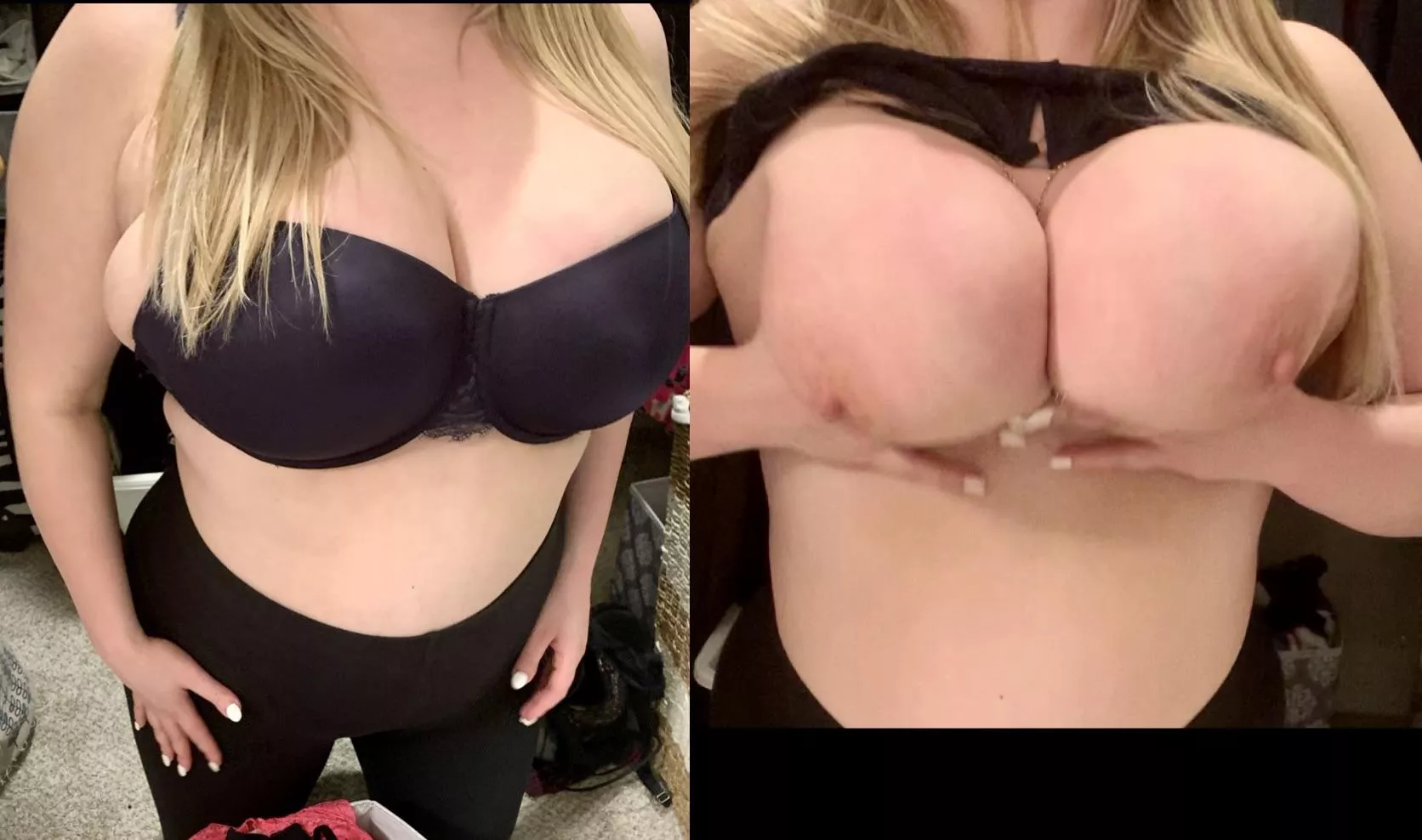 Caught me getting ready [image] posted by Bustyhousewifey