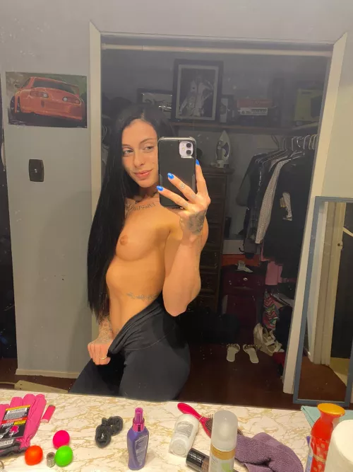 Caught me on my way to class, what top should I wear? by armani1_mila