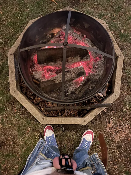 Chastenuts roasting on an open fire 🔥 🤣 by gneissguy3