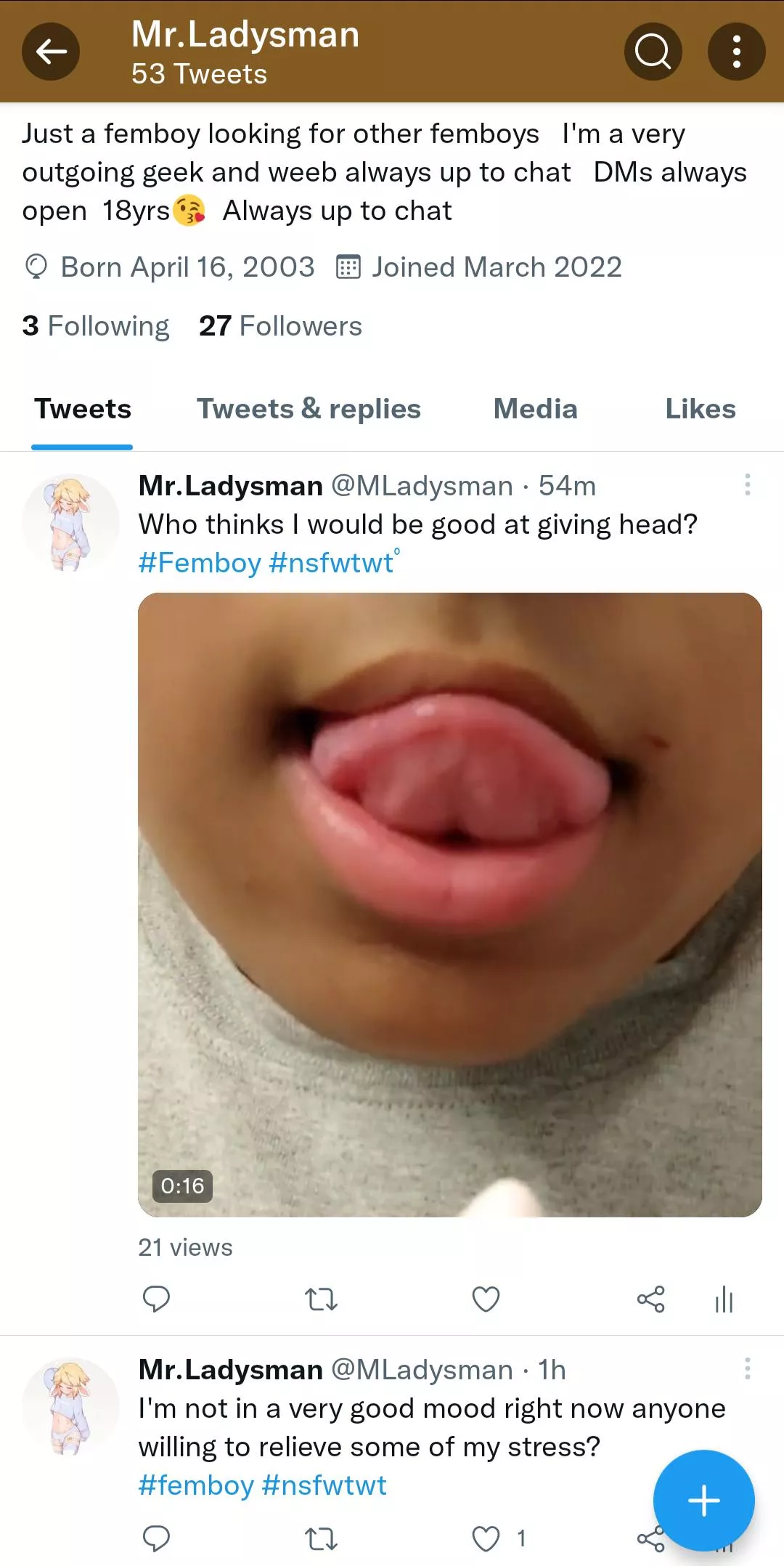 check out my new post on Twitter and DMS are always open😏 posted by mrladysman23