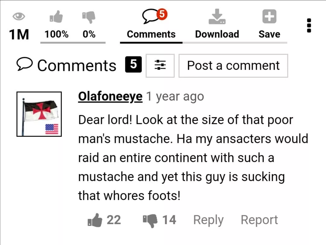 checked comments on a foot worship video! posted by hopkinsdamechanic