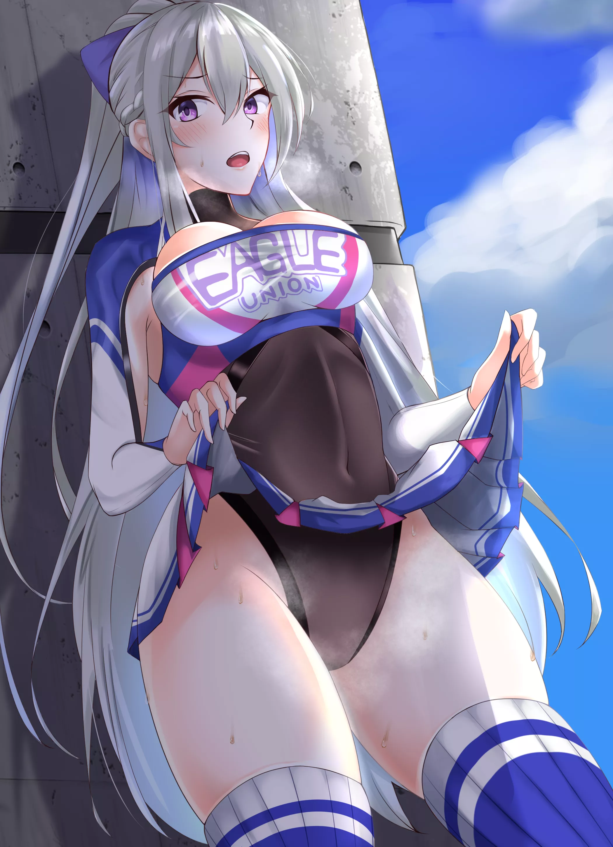 Cheerleader Casablanca Lifting Her Skirt (Core1013) [Azur Lane] posted by sequence_string
