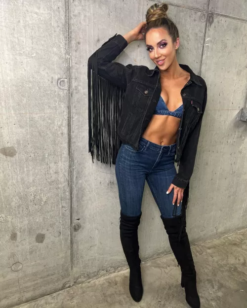 Chelsea Green in denim by TittyMasterFiend