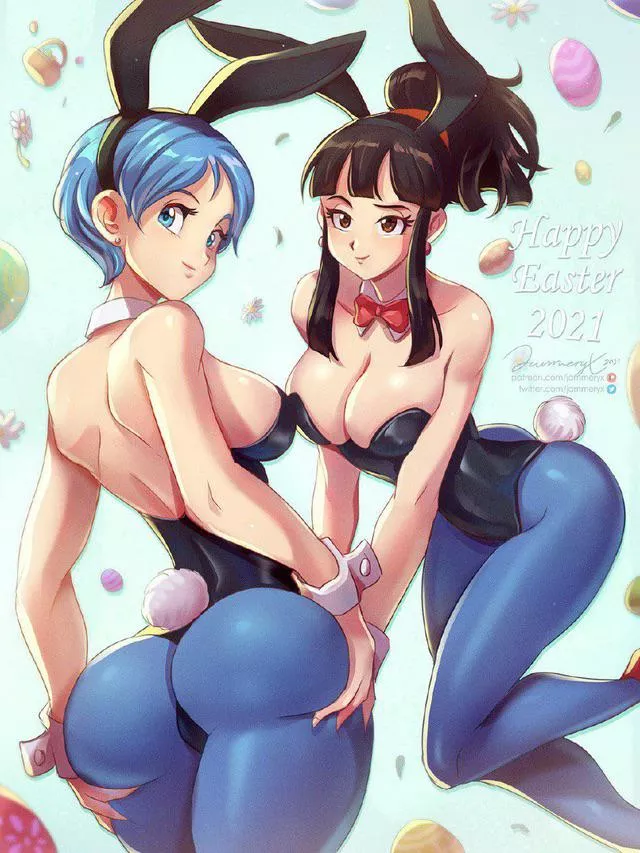 Chi-Chi and Bulma look great as bunny girls. posted by Hafuronin85