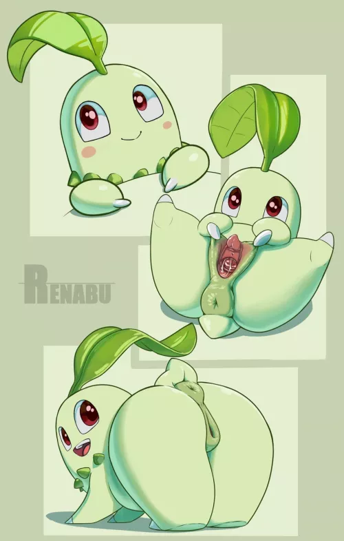 chikorita showing why she the best gen 2 starter (renabu) [f] by TylerHthefishboi