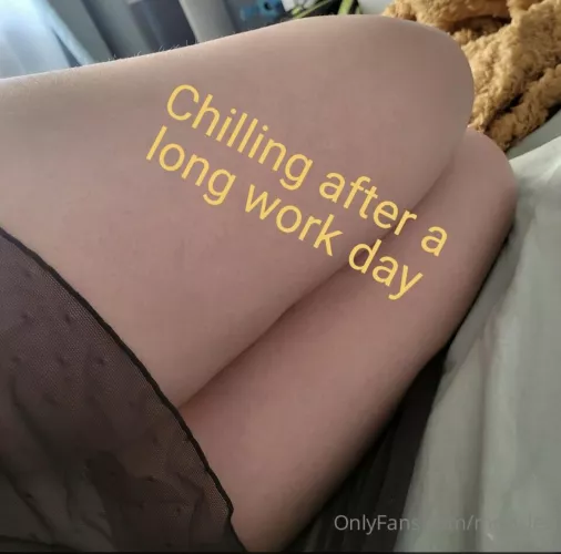 Chilling after a long work day by Miya_Lee