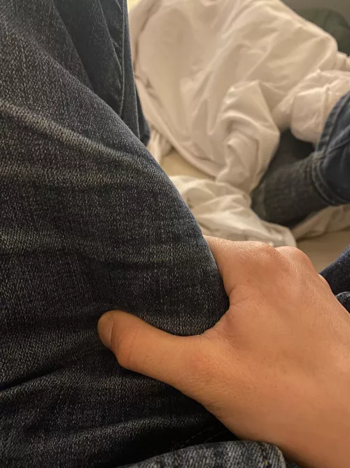 Chilling in bed when… by Thin_Suit781