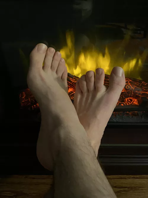 Chilly night by the fire by Daily_Feet_